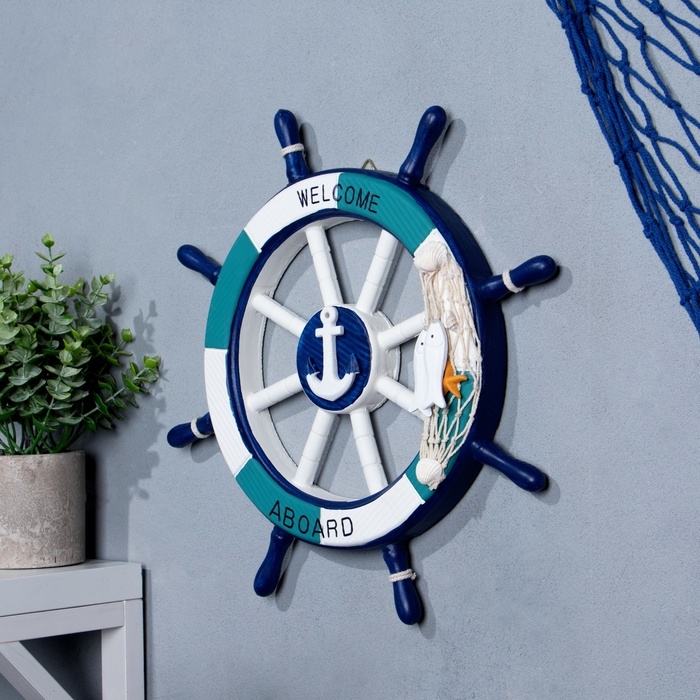 Сувенир интерьерный Сувенир интерьерный "Штурвал" 33см