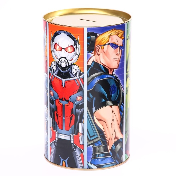 Копилка металлическая, 20,5 см х 12 см х 12 см, XXL Копилка металлическая, 20,5 см х 12 см х 12 см, XXL "Супер-герои", Мстители