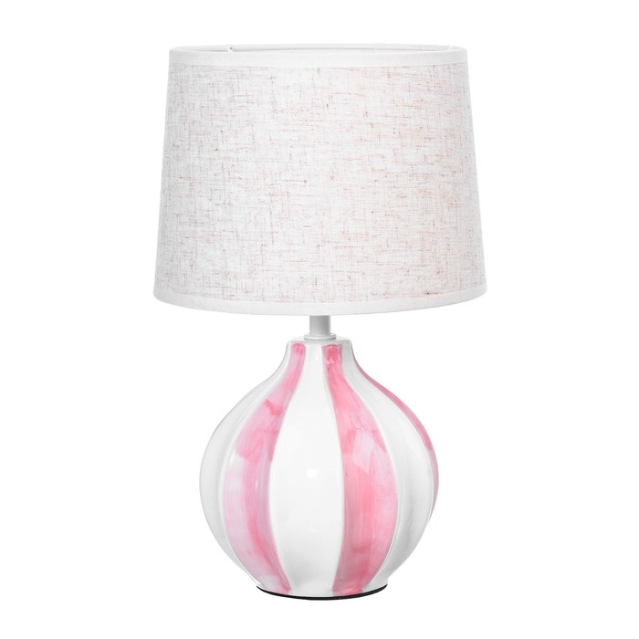 Настольная лампа Настольная лампа "Лейла" Е14 40Вт бело-розовый 20х20х33 см RISALUX