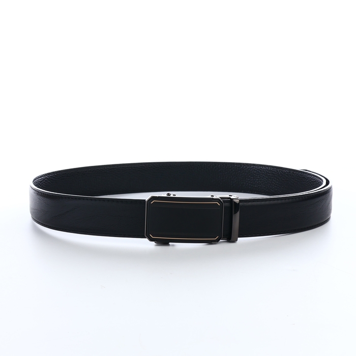 Ремень мужской, ширина 3,6 см, пряжка автомат, цвет чёрный Ремень мужской, ширина 3,6 см, пряжка автомат, цвет чёрный