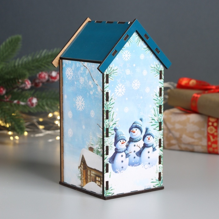 Новогодний чайный домик Новогодний чайный домик "Не переставайте верить" 20х10,5х10 см