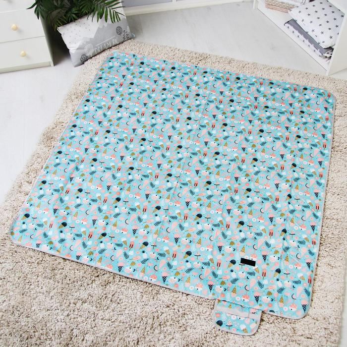 Игровой коврик-сумка для детей «Мороженое», размер 140х140x0,5 см, Крошка Я Игровой коврик-сумка для детей «Мороженое», размер 140х140x0,5 см, Крошка Я