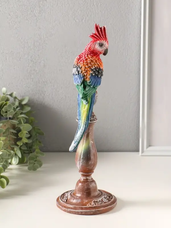 Фигура полистоун "Попугай" 33х12х12 см