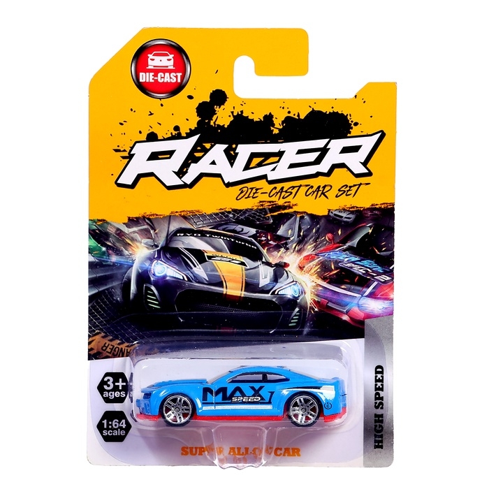 Машинка детская металлическая Hot Cars, маленькая, 1:64, МИКС Машинка детская металлическая Hot Cars, маленькая, 1:64, МИКС