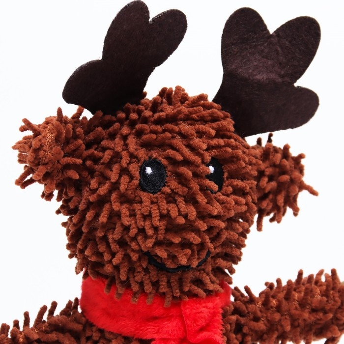 Игрушка мягкая для собак Игрушка мягкая для собак "Олень" с пищалкой, 26 х 18 см