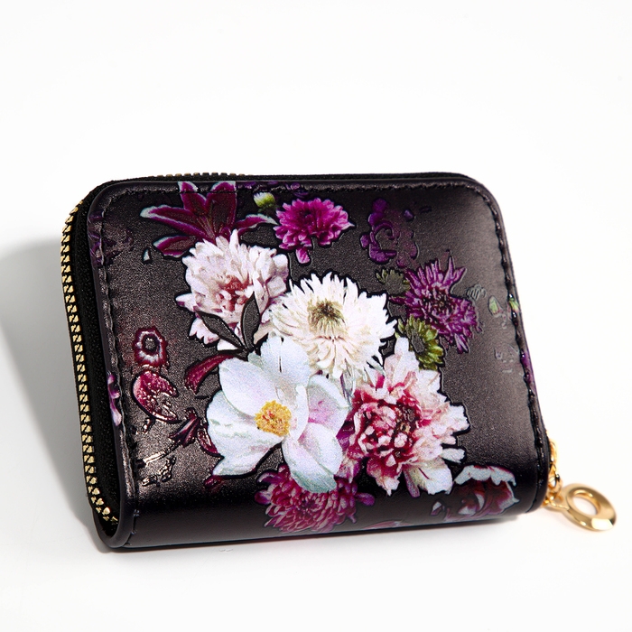 Кошелёк на молнии &laquo;Выбражулька&raquo;, цвет чёрный