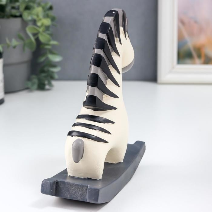 Сувенир полистоун Сувенир полистоун "Конёк-качалка" белый 16,5х5,5х14 см