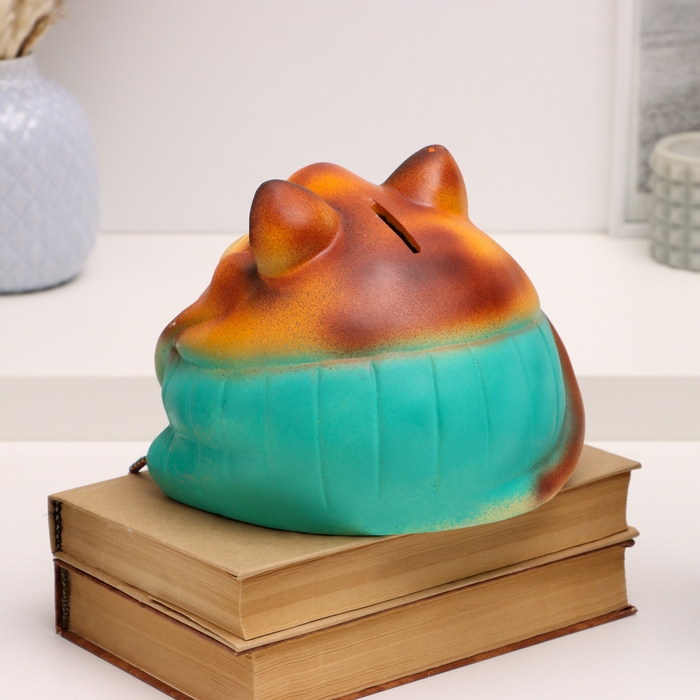 Копилка Копилка "Рыжий кот с колбасой" 17см