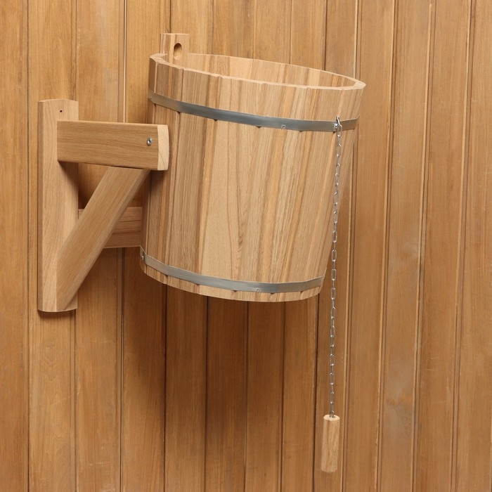 Обливное устройство из липы, 15 л, с переливным устройством Обливное устройство из липы, 15 л, с переливным устройством