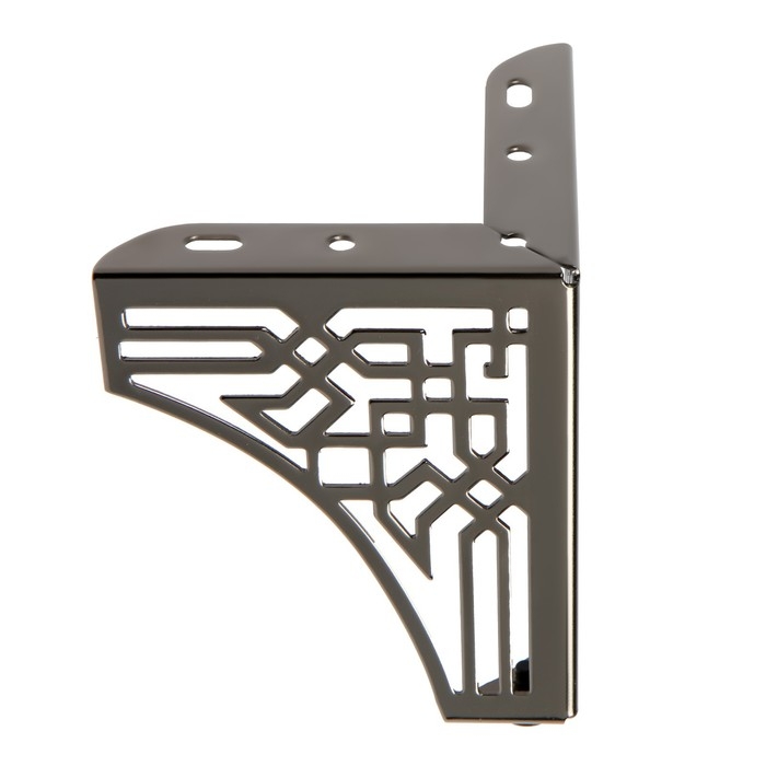 Опора мебельная CAPPIO резная OP01, h=130 мм.10,5*10,5, цвет глянцевый черный Опора мебельная CAPPIO резная OP01, h=130 мм.10,5*10,5, цвет глянцевый черный