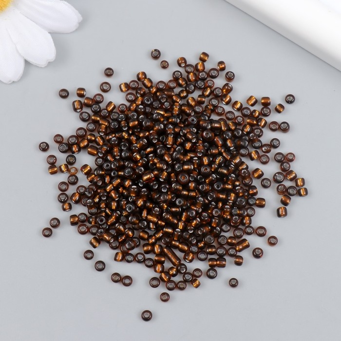 Бисер стекло 8/0  Бисер стекло 8/0 "Кофе" 450 гр