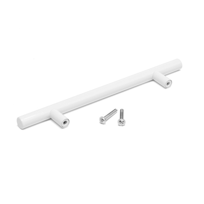 Ручка рейлинг CAPPIO FRIDA, нерж. сталь, d=12 мм, м/о 128 мм, цвет белый