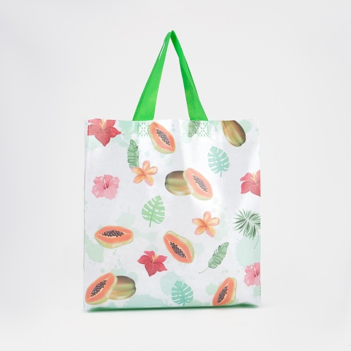 Сумка хозяйственная без застёжки, зелёный Сумка хозяйственная без застёжки, зелёный