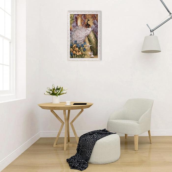 Гобеленовая картина Гобеленовая картина "Павлиний дуэт" 50*80 см