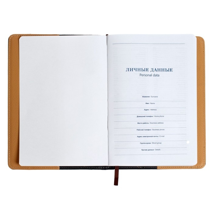 Ежедневник недатированный А5, 140 листов, в клетку, обложка кожзам, с карманом, МИКС Ежедневник недатированный А5, 140 листов, в клетку, обложка кожзам, с карманом, МИКС