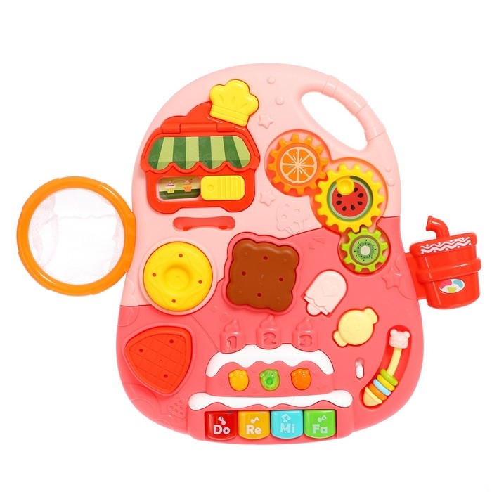 Столик-ходунки 4 в 1, звук, цвет розовый Столик-ходунки 4 в 1, звук, цвет розовый