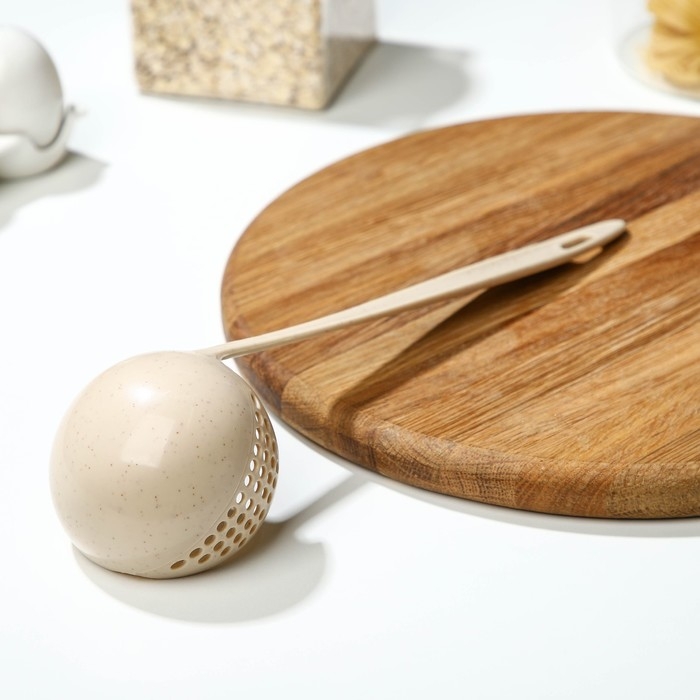 Половник-шумовка Доляна, 27 см, цвет МИКС Половник-шумовка Доляна, 27 см, цвет МИКС