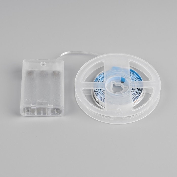 Светодиодная лента Luazon Lighting 3 м, IP20, SMD2835, 30 LED/м, 3хААА, свечение мульти Светодиодная лента Luazon Lighting 3 м, IP20, SMD2835, 30 LED/м, 3хААА, свечение мульти