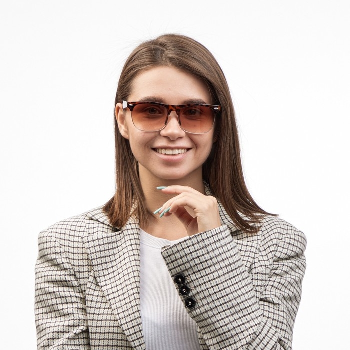 Очки солнцезащитные Очки солнцезащитные "OneSun", uv 400, дужка 14.7 см, ширина 14.5 см, линза 4.5х5.7 см, флекс