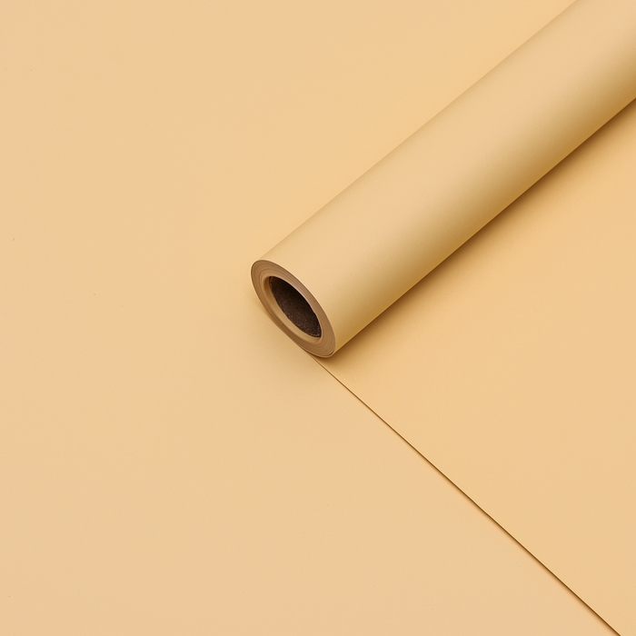 Пленка для цветов тонированная, матовая, дынный, 0,5 х 10 м ±1 см, 65 мкм