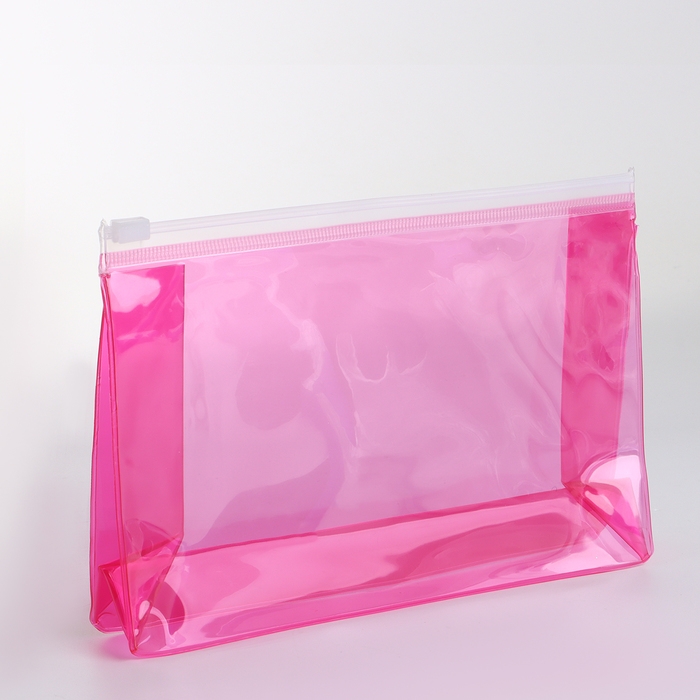 Косметичка с застёжкой зип-лок, цвет малиновый Косметичка с застёжкой зип-лок, цвет малиновый