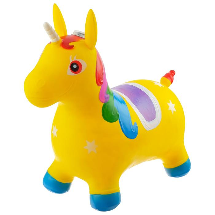 Попрыгун ZABIAKA «Единорог», 68х28х57 см, 1400 г, цвет МИКС Попрыгун ZABIAKA «Единорог», 68х28х57 см, 1400 г, цвет МИКС