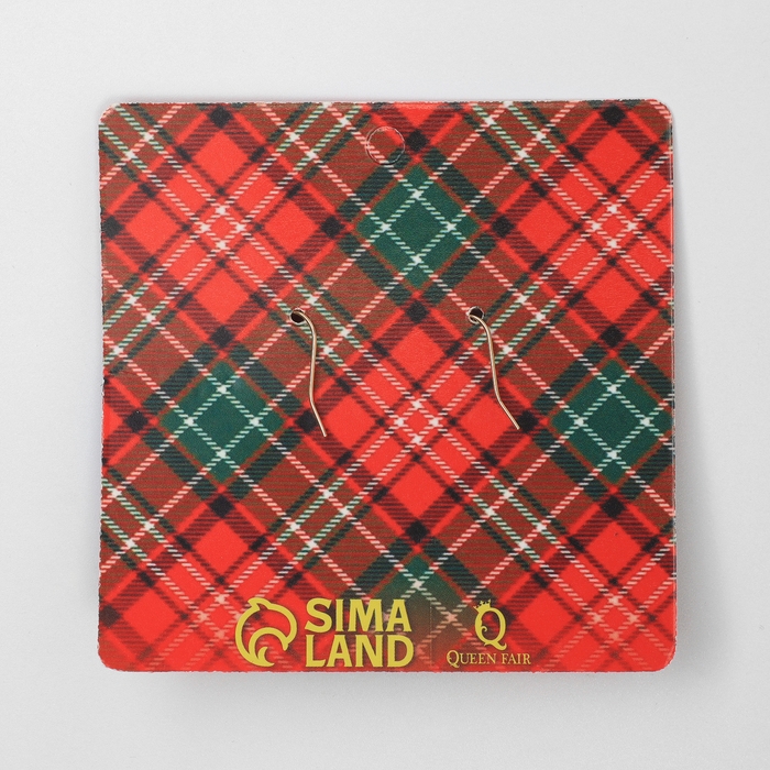 Новый год! Серьги «Новогодние» шар-венок, цветные в золоте Новый год! Серьги «Новогодние» шар-венок, цветные в золоте