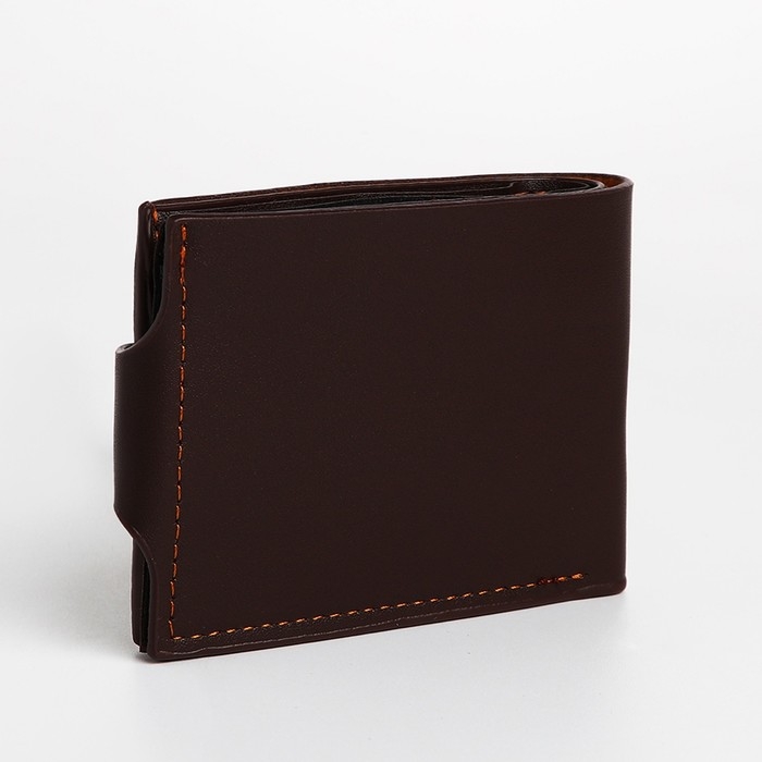 Портмоне мужское на магните, цвет коричневый Портмоне мужское на магните, цвет коричневый