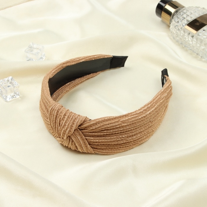 Ободок для волос Ободок для волос "Салли" 4 см, горчичиный