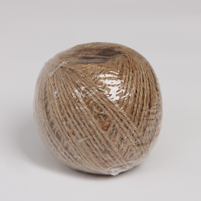 Шпагат джутовый, двухниточный Доляна, 1,12 текс, 175 м Шпагат джутовый, двухниточный Доляна, 1,12 текс, 175 м