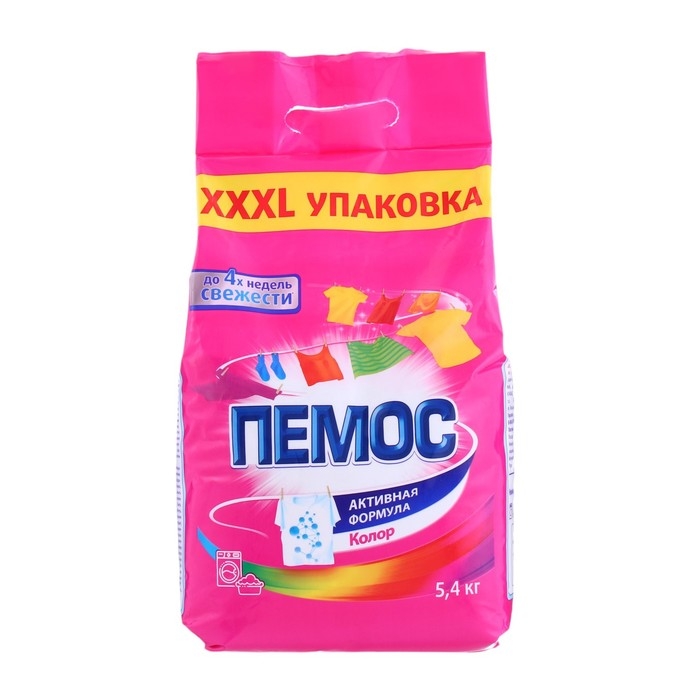 Стиральный порошок Пемос Color для цветного белья, 5,4 кг Стиральный порошок Пемос Color для цветного белья, 5,4 кг