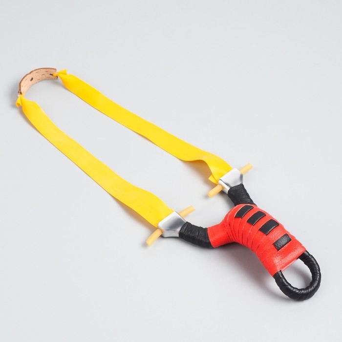 Рогатка металлическая Рогатка металлическая "Змея" в кожаной оплётке, микс