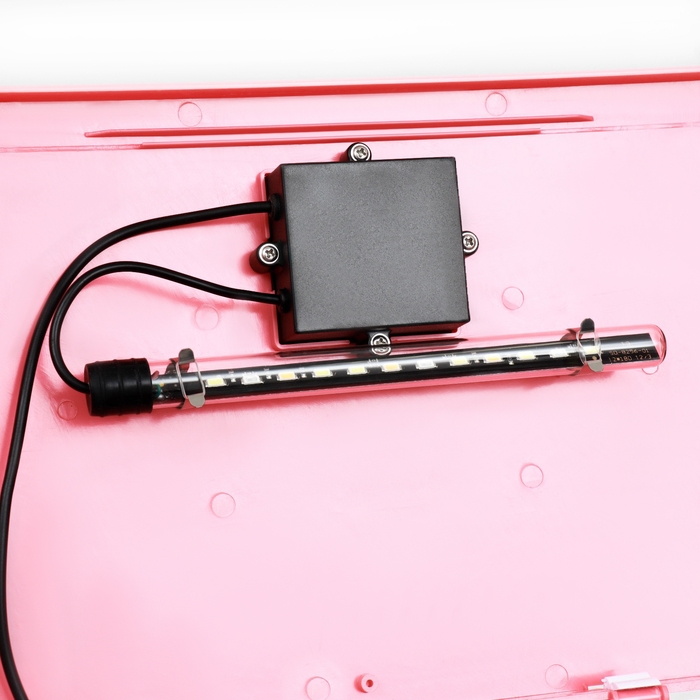 Аквариум SeaStar HX-318F в комплекте: LED-лампа 7 режимов, фильтр, 18 л, красный Аквариум SeaStar HX-318F в комплекте: LED-лампа 7 режимов, фильтр, 18 л, красный