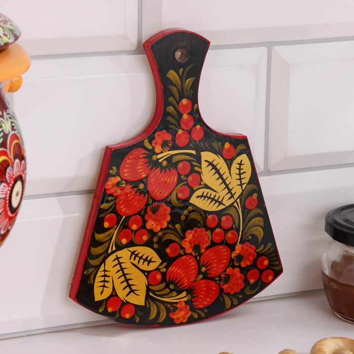 Доска разделочная «Лимонница», хохлома Доска разделочная «Лимонница», хохлома