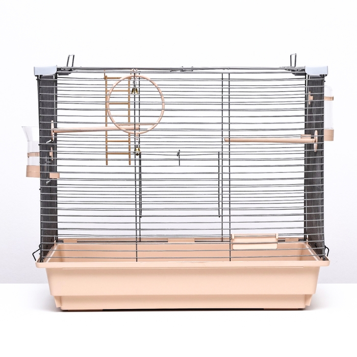 Клетка для птиц Клетка для птиц "Пижон" №104, разборная, 1 секция, 58 х 40 х 48см, бежевая