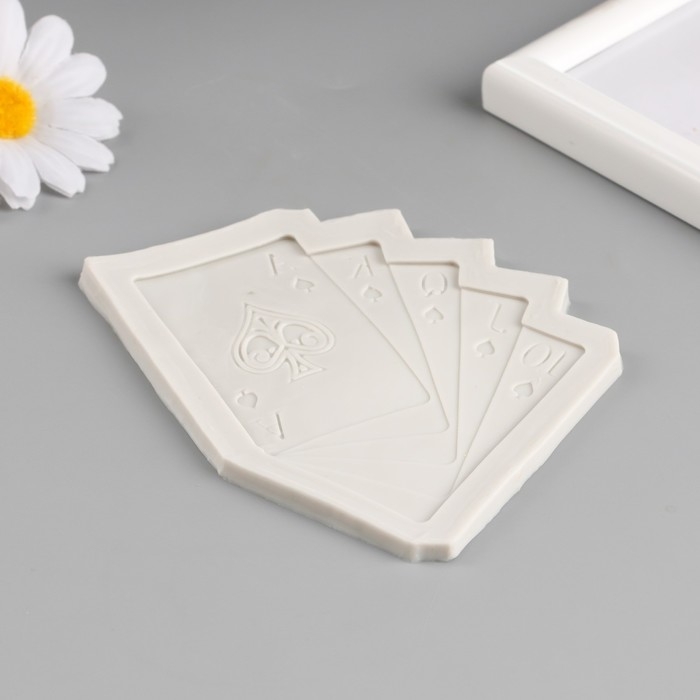 Молд силикон Молд силикон "Карты игральные" 9,5х12,2х0,6 см
