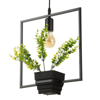 Светильник BayerLux "Квадрат" черный 1x40W E27 12x34x48 см