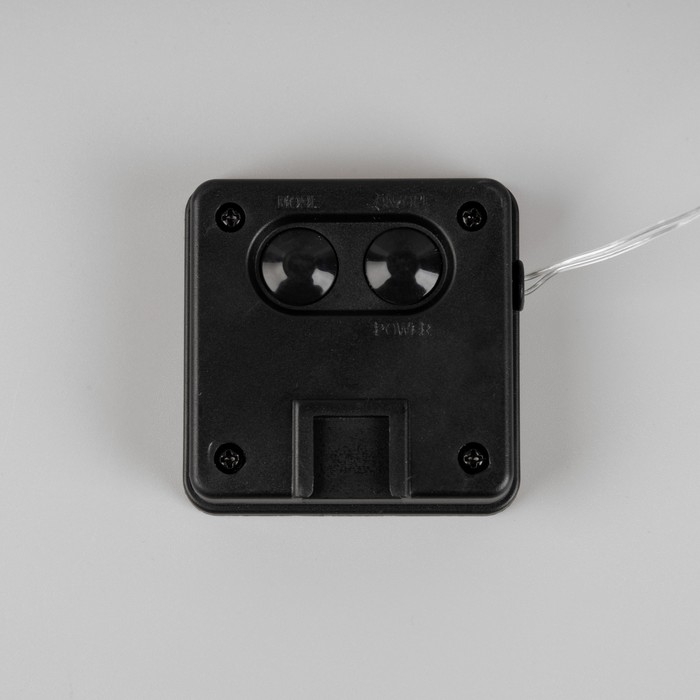 Гирлянда «Конский хвост» 10 нитей по 1 м, серебристая нить, 100 LED, свечение мульти, 2 режима, солнечная батарея