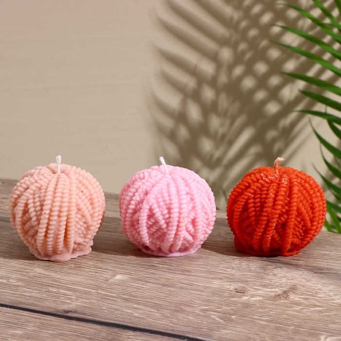 Свеча  Свеча "Пряжа" 5х5х6,5 см, соевый воск