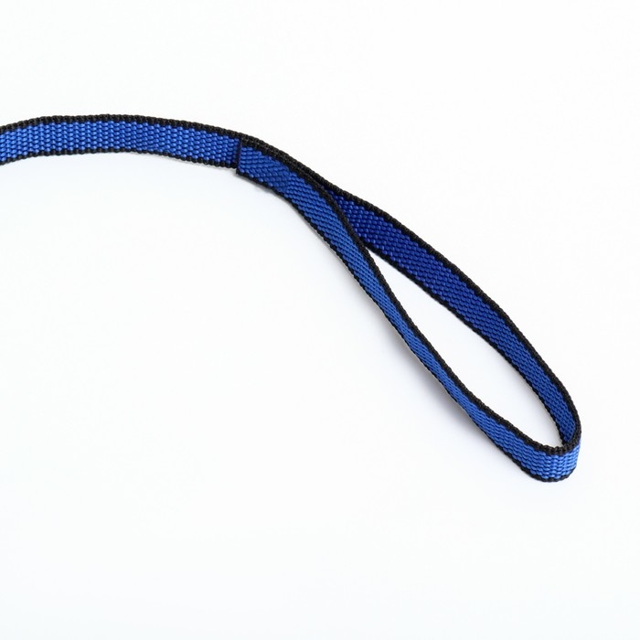 Поводок 5 м х 1,5 см, сине-чёрный Поводок 5 м х 1,5 см, сине-чёрный