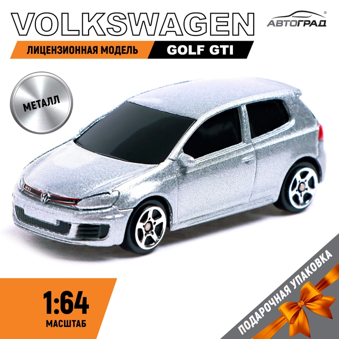 Машина металлическая VOLKSWAGEN GOLF GTI, 1:64, цвет серебро Машина металлическая VOLKSWAGEN GOLF GTI, 1:64, цвет серебро