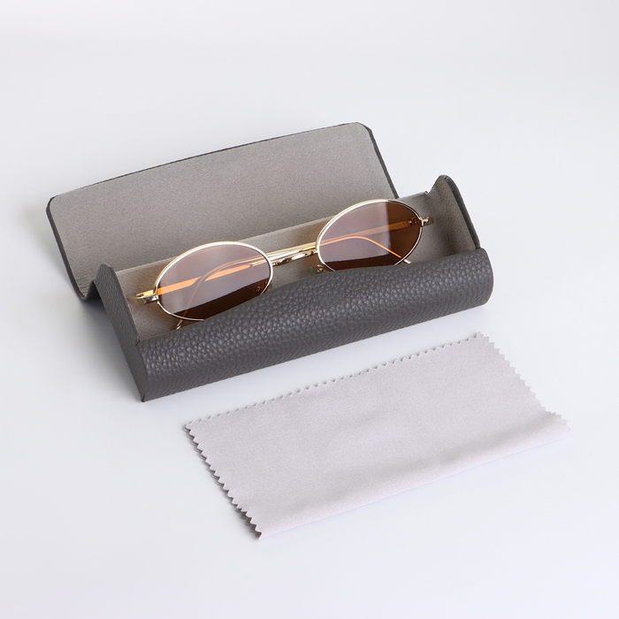 Футляр для очков на магните, длина 16 см, цвет серый Футляр для очков на магните, длина 16 см, цвет серый