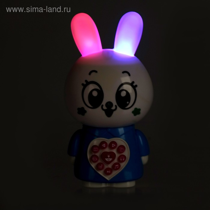 Музыкальная игрушка «Любимый дружок: Зайчик», поёт песни, рассказывает сказки, ушки мигают цветными огоньками