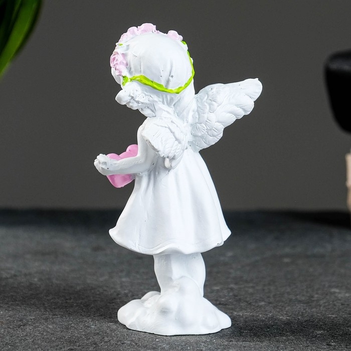 Фигура "Ангел с тремя сердцами" 4,5х5,8х12см