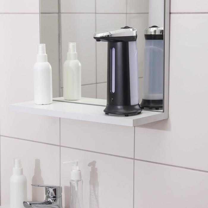 Диспенсер для антисептика/жидкого мыла, сенсорный, на батарейках, 400 мл, цвет чёрный Диспенсер для антисептика/жидкого мыла, сенсорный, на батарейках, 400 мл, цвет чёрный