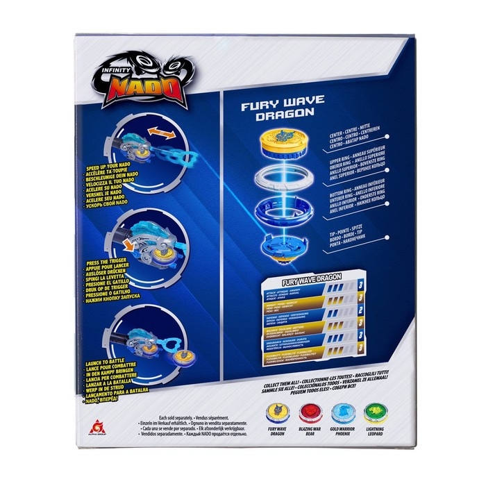 Волчок «Эпик Лончер. Стартер пак. Fury Dragon», Инфинити Надо Волчок «Эпик Лончер. Стартер пак. Fury Dragon», Инфинити Надо