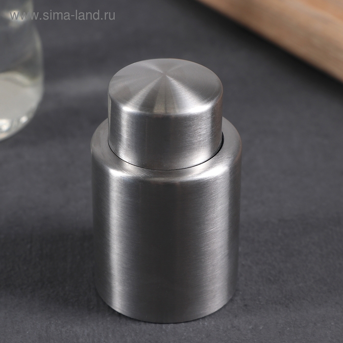 Пробка вакуумная «Профи», 4,5×7 см, цвет серебристый Пробка вакуумная «Профи», 4,5×7 см, цвет серебристый