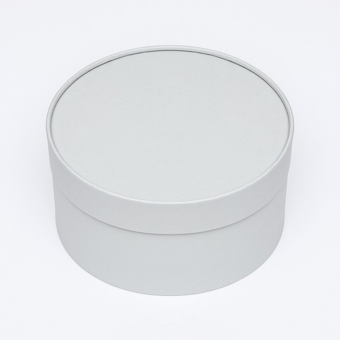 Подарочная коробка Подарочная коробка "Frilly" пепельно-серый, завальцованная без окна, 21 х 11 см