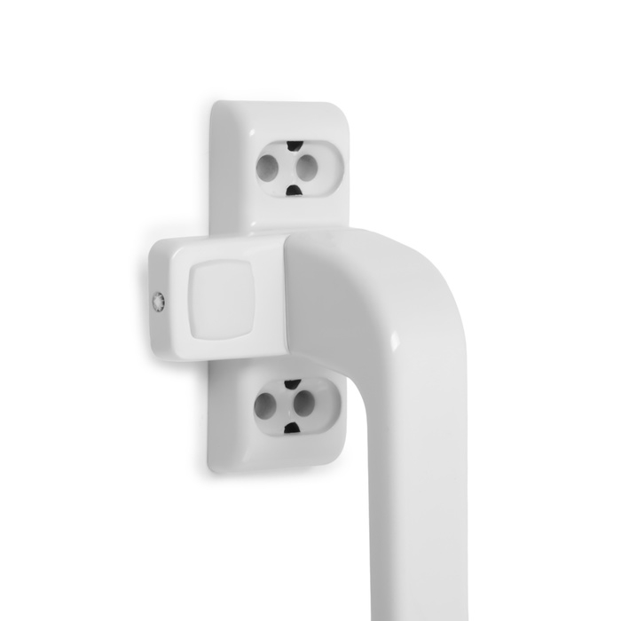 Ручка оконная ТУНДРА 003WH, металлическая, цвет белый Ручка оконная ТУНДРА 003WH, металлическая, цвет белый