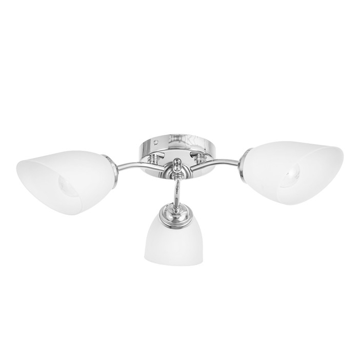 Люстра потолочная Кэтти 3х40Вт Е27 Хром 55x55x25 см Люстра потолочная Кэтти 3х40Вт Е27 Хром 55x55x25 см